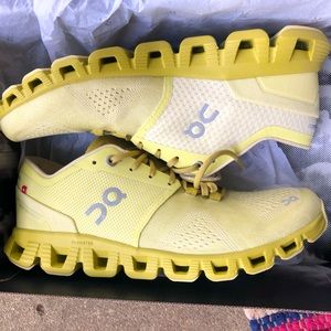 On running shoes. Never worn. Size 8.5